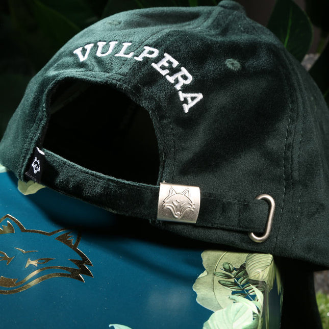 VULPERA Bottle Green Suede Baseball Cap | Premium Minimal Streetwear Hat