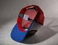 Vulpera Hardware Edition Premium Trucker Cap | Tricolour Red White Blue Mesh Baseball Cap