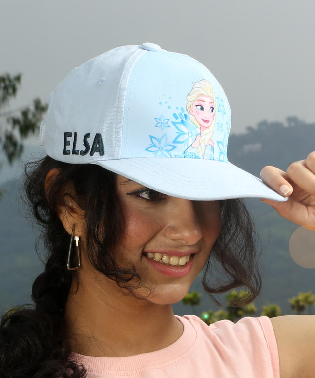 Disney Frozen Elsa Official Licensed Kids Cap | Light Blue Princess Baseball Hat