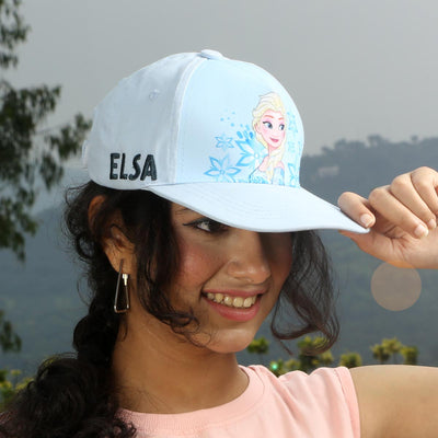 Disney Frozen Elsa Official Licensed Kids Cap | Light Blue Princess Baseball Hat