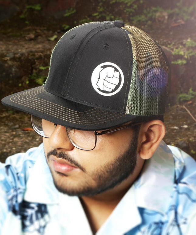 VULPERA Iron Fist Trucker Cap | Premium Mesh Streetwear & Gym Hat