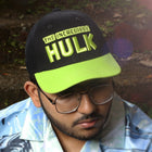 Vulpera x Marvel Official Hulk Premium Baseball Cap | 3D Embroidery | Black & Neon Green