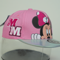 Vulpera x Disney Minnie Mouse Licensed Baseball Cap | Pink Rainbow Visor | Kids Cap