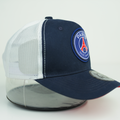 Vulpera x PSG Official Premium Baseball Cap | Texturised Crest | Navy & White