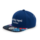 Vulpera On Every Move Premium Baseball Cap | Navy Designer Cap with Floral Visor & 3D Logo